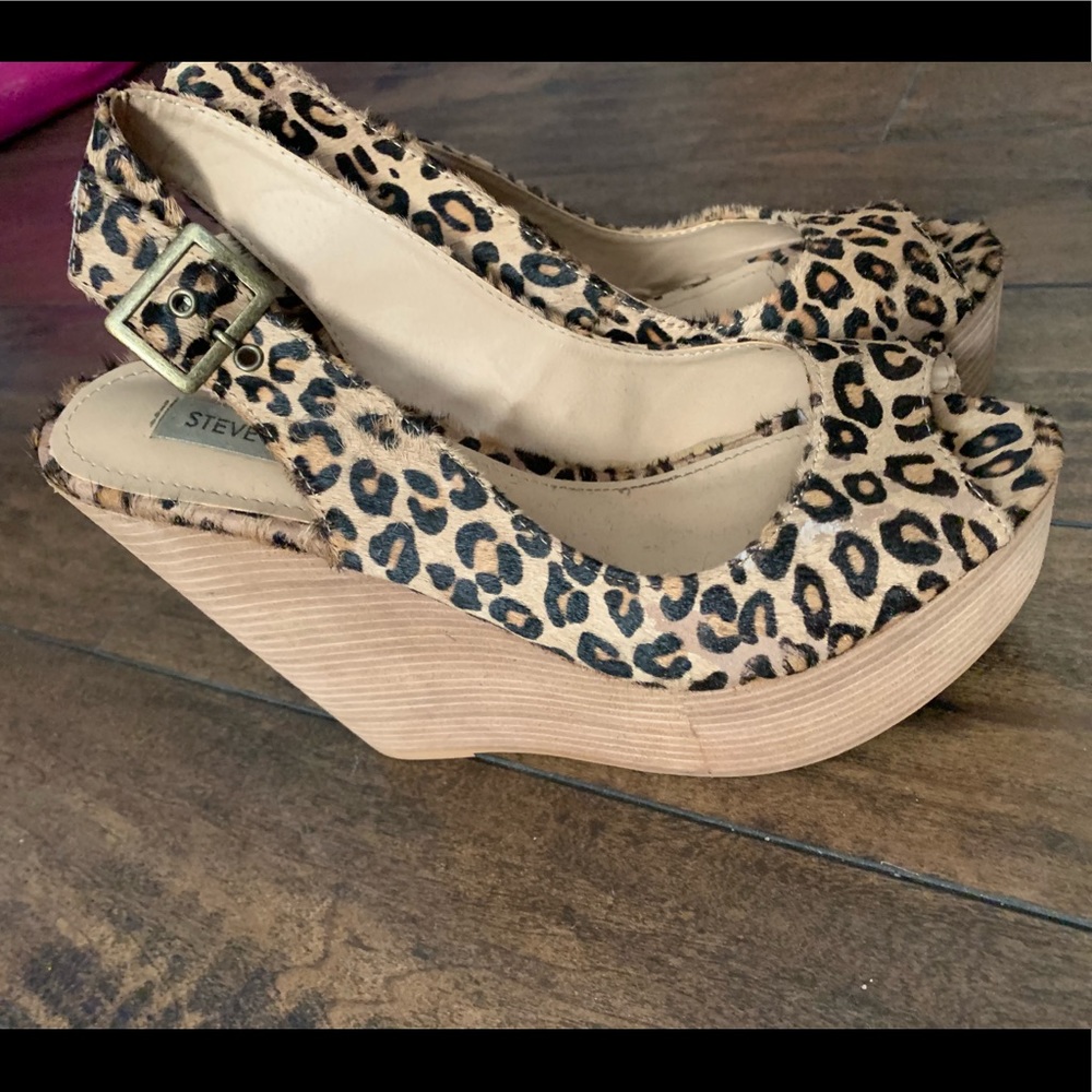 Leopard Steve Madden Wedges